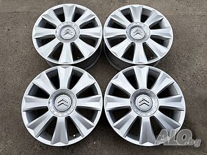 4 броя алуминиеви джанти за Citroen C4,C4 Picasso,Grand C4 Picasso,Berlingo 17