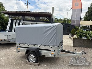 Туристическо ремарке MARTZ PREMIUM 201R с брезент и шпригли Н-110 С РЕСЬОРИ И АМОРТИСЬОРИ