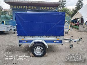 Туристическо, самосвално ремарке VESTA LIGHT 17 с брезент и шпригли