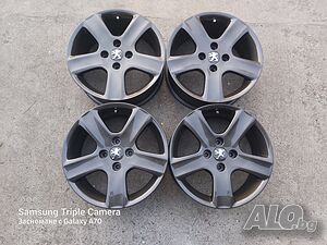 4 броя алуминиеви джанти за Peugeot 206, 307,308 16