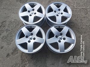 4 броя алуминиеви джанти за Peugeot 206,207,208,301,307 ”15”