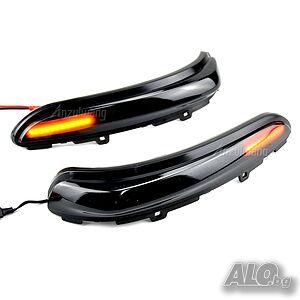 Динамични LED мигачи за огледала - Peugeot 208, 2008, Citroen C3, C4