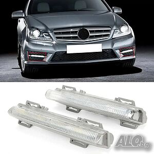 LED Дневни Светлини DRL и Фарове за Мъгла за Mercedes W204 W212 C250 C350 E350 MONTO.BG