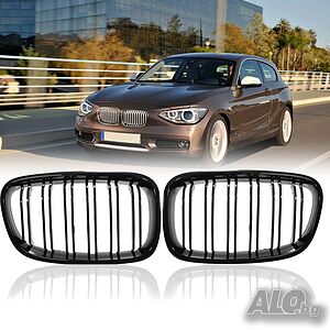 Черни Гланцови Бъбреци с Двойни Ребра за BMW F20 F21 (2010-2014) | Monto.bg