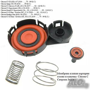 Ремонтен Комплект за Клапан за Картерни Газове за Fiat, Volvo S40, Citroën C4, Peugeot - OE# 0248.S0