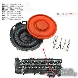 PCV Капачка на клапана с мембрана картерни газове bmw f30 f20 f11 X1 X3 X5 n20