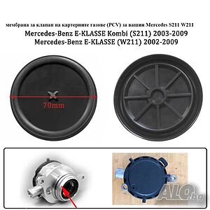мембрана за клапан на картерните газове (PCV) за вашия Mercedes S211 W211