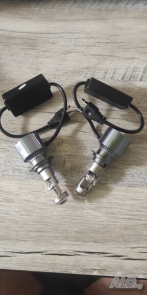 H7 LED Крушки с Лупи 90W вградени лупи Х7 h7 лед крушки с лупа
