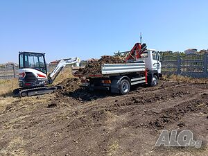 Услуги с багер, автокран и транспорт - гр. Бургас
