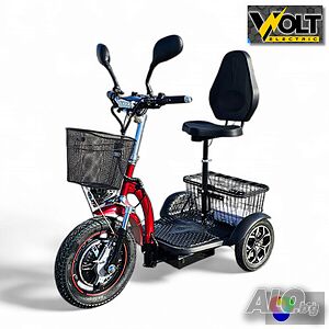 Електрическа триколка Volt Electric A3 Traffic PRO LED 750W, дисплей, крачна спирачка, LED светлини