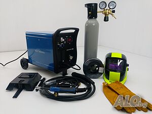 Инверторно комбинирано телоподаващо с електрожен MIG/MMA 300A Volt Electric, с пълна окомплектовка