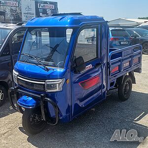 Професионална товарна електрическа триколка с кабина, 600 кг товар, CARGO CAB 4000W