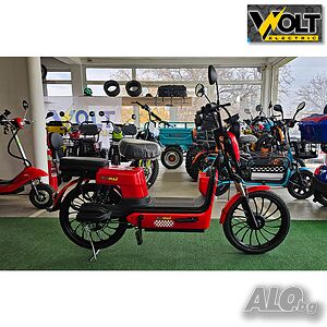 Двуместен електрически скутер велосипед с педали BULLMAX FLY 20” джанти, 750W, 12Ah
