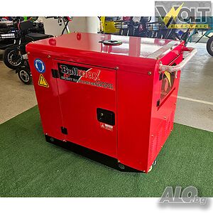 Генератор за ток 12.5kW, бензинов, обезшумен, комбиниран трифазен/монофазен, BULLMAX, ATS връзка
