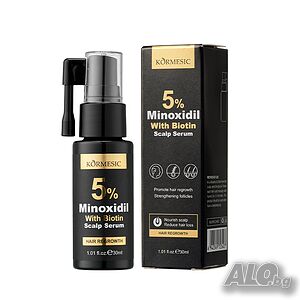 Kormesic 5% Minoxidil Biotin Scalp Serum - серум за скалп