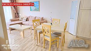 Първа линия море! Обзаведен апартамент, южно изложение, гр. Поморие Едностаен апартамент 77 кв.м Тухла 2011 г. 6 етаж Непоследен | Апартаменти | Поморие