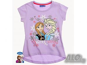 Нова цена! Детска тениска Frozen за 4, 5, 6 и 8 г. - М1-3