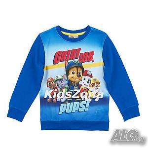 Нова цена! Детски ватиран суитчър / блуза Paw Patrol момче за 3 и 8 г. - М1-2