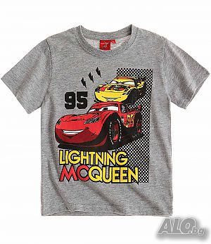 Детска тениска Cars момче за 4, 5, 6 г. - М1-3