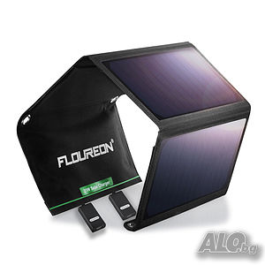 21W сгъваем соларен панел с 2 USB зарядни за телефон