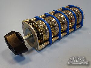 Галетен превключвател kontakta kt-1241-2 rotary switch gold plated 5/26