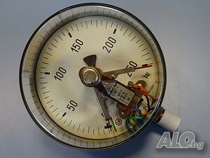 Ел. контактен манометър VEB ф160 250Bar 220V