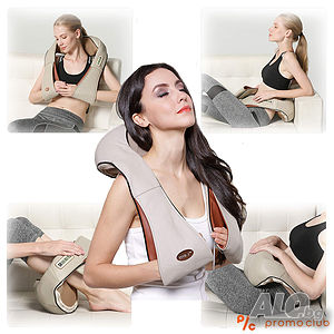 Луксозен 3D дълбокотъканен шиацу масажор FS JAP MASSAGE за врата и цялото тяло