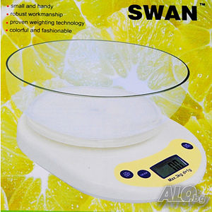 Електронна кухненска везна с купа SWAN, до 5 кг