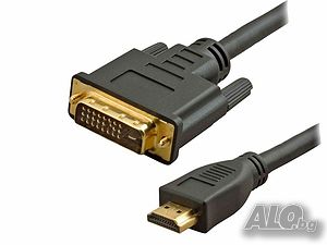 Кабел DVI м. / HDMI м. 3 m AK HDMI-DVI 3m