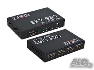 HDMI сплитер v1.4 1 вход/4 изхода Skysat