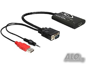 Аудио-видео конвертор HDMI към VGA DELOCK 62407