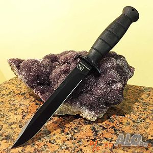 Прав италиански военен нож за лов EXTREMA RATIO C00360A BLACK, здрава пластмасова кания