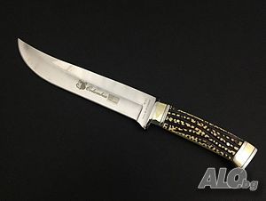 Ловен нож COLUMBIA USA G11 GOLD BONE с кокалена дръжка и златен обков