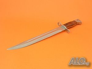 Голям нож АК47-4 СССР 39.0 см с дървена дръжка и калъф