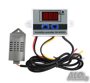 Влагорегулатор от 0 до 99% RH, Захранване 220V, Изход до 1500W, Регулатор на влага
