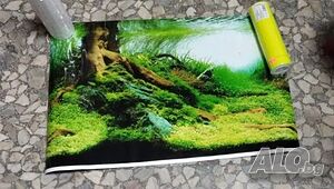 фон за аквариум двулицев