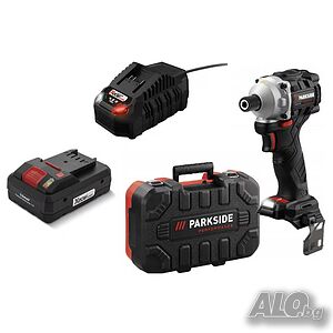 Ударен винтоверт Parkside Performance PDSSAP 20 Li D3 + Smart батерия + зарядно - гаранция
