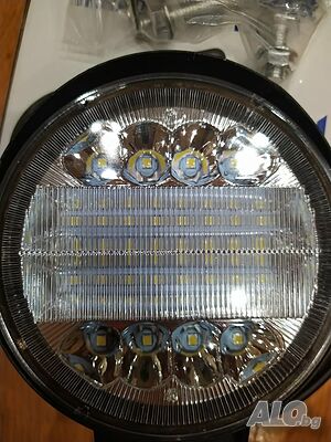 Мощен Кръгъл 72W LED диоден прожектор / работна лампа 12V/24V ДВЕ СВЕТЛИНИ