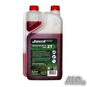 Двутактово масло JASOL 2T STROKE OIL SEMISYNTHETIC RED 1л