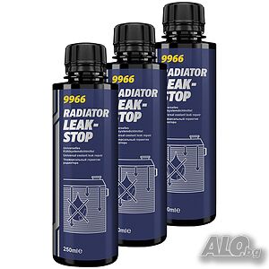3бр х 250мл Добавка за спиране теч на радиатор MANNOL RADIATOR STOP LEAK