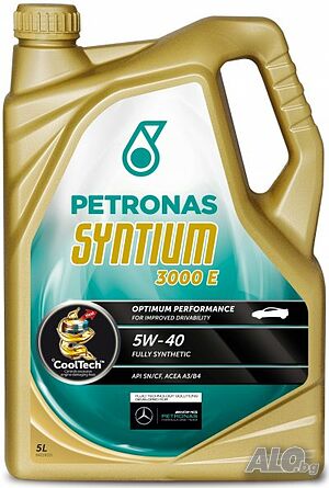 Моторно масло Petronas Syntium 3000 E 5W40, 5л