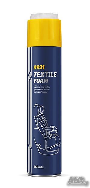 Спрей за почистване на тапицерии MANNOL Textile Foam, 650мл