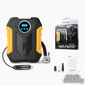Въздушен компресор за гуми цифров, CARSUN, 12V
