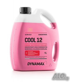 Червен Антифриз, DYNAMAX COOL ULTRA G12, Концентрат, 4л