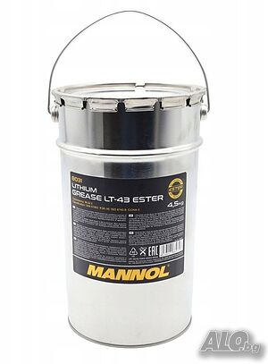 Многофункционална литиева грес MANNOL LT-43 Ester Lithium Grease, 4.5кг