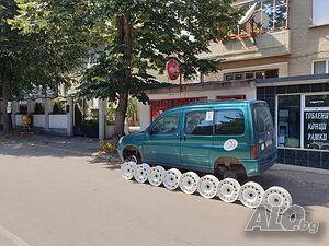Джанти с гуми за Citroen 4x108 15“ прахово боядисани