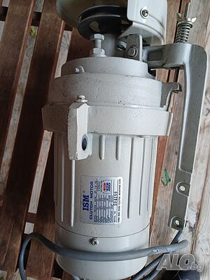 Продавам ел. мотор за професионална шевна машина монофазен 400W.