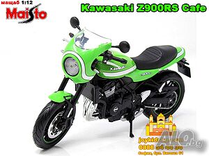 Kawasaki Z900RS Cafe зелен Maisto 1:12 мащабен модел мотоциклет