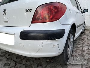 Задна броня за Пежо 307 бяла