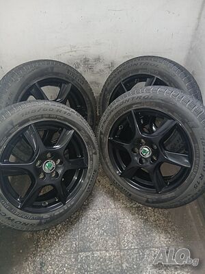 Лети джанти 15цола с гуми зимни 5×100 57.1ц. о.